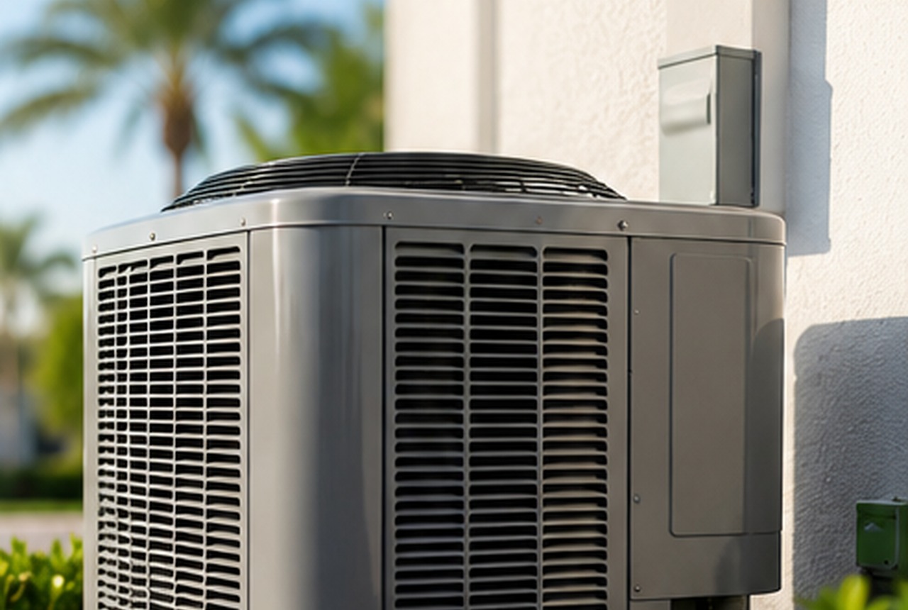 Outdoor AC unit in South Florida